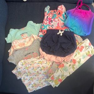 Baby girl 6-9 month summer bundle
